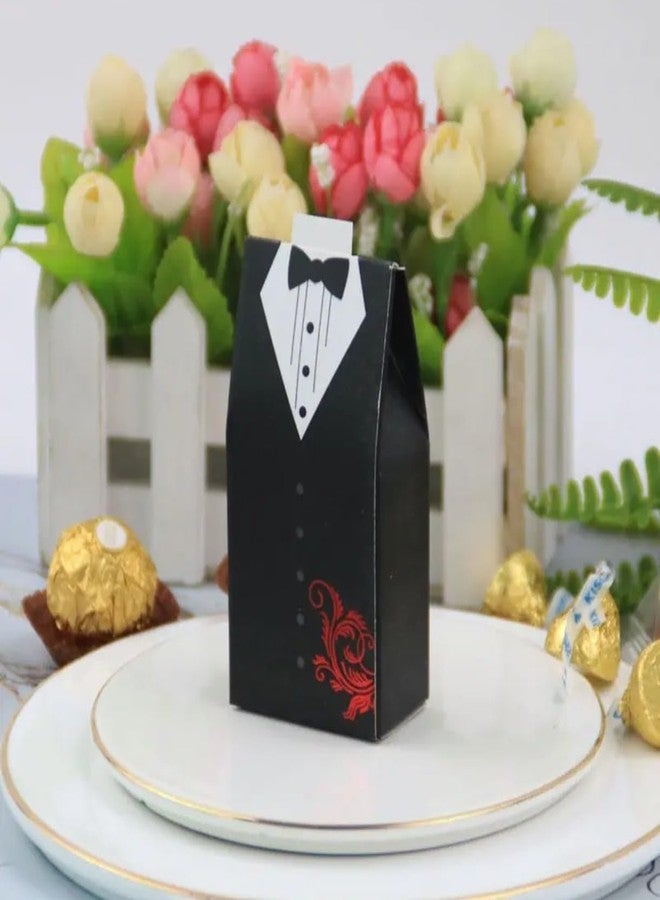 VRB Dec مجموعة VRB لعشرة علب هدايا صغيرة للتغليف/علب هدايا للهدايا، هدايا تذكارية، شوكولاتة، فواكه مجففة، هدايا زفاف ومناسبات دينية. (علبة شوكولاتة للعروس مكونة من 20 قطعة (10 قطع للعروس و10 قطع للعريس)) - Image 3